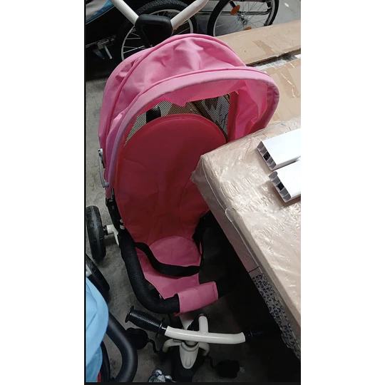 Triciclo 360  Stroller Rosado- Producto Armado en Tienda