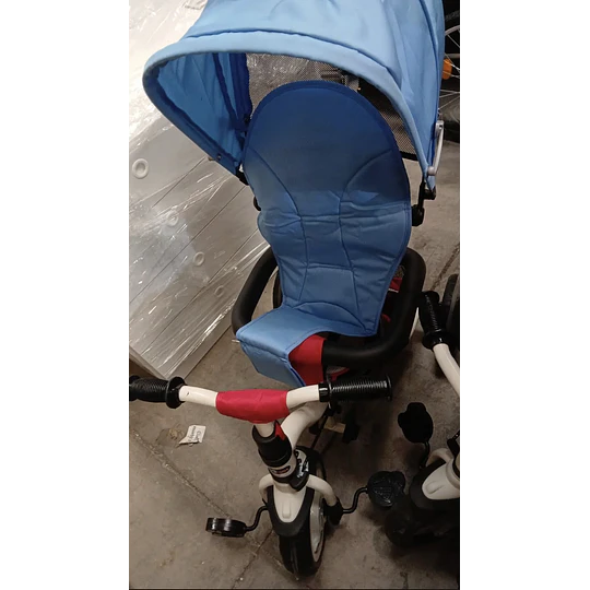 Triciclo Evolutivo Canopy Plegable Azul y Rojo -Producto Armado en Tienda