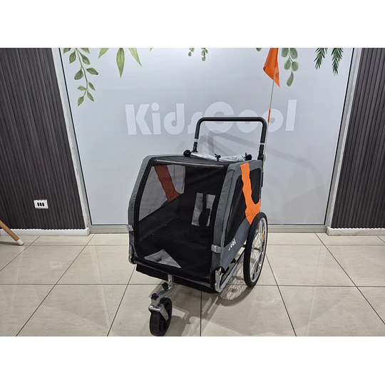 Carro Jogger Gris Baby Trailer Single -Producto Armado en Tienda