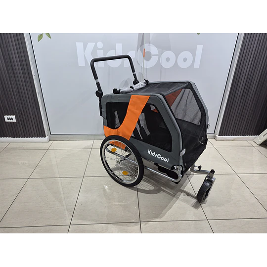 Carro Jogger Gris Baby Trailer Single -Producto Armado en Tienda
