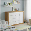 Comoda Tutto 4 Cajones con Puerta Blanca Caramelo- Producto con detalle