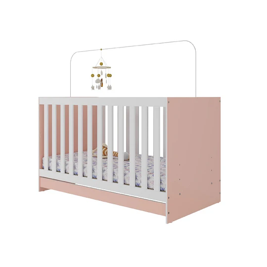 Cuna New 3 Funciones Rosado- Producto con detalle