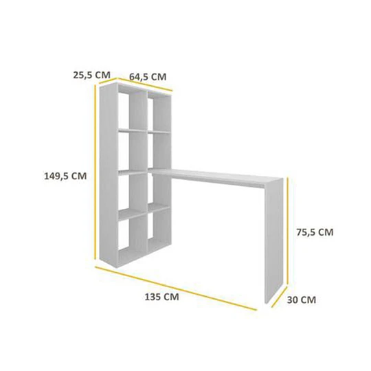 Mesa Escritorio Practic Blanco- Producto con detalle