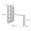 Mesa Escritorio Practic Blanco- Producto con detalle