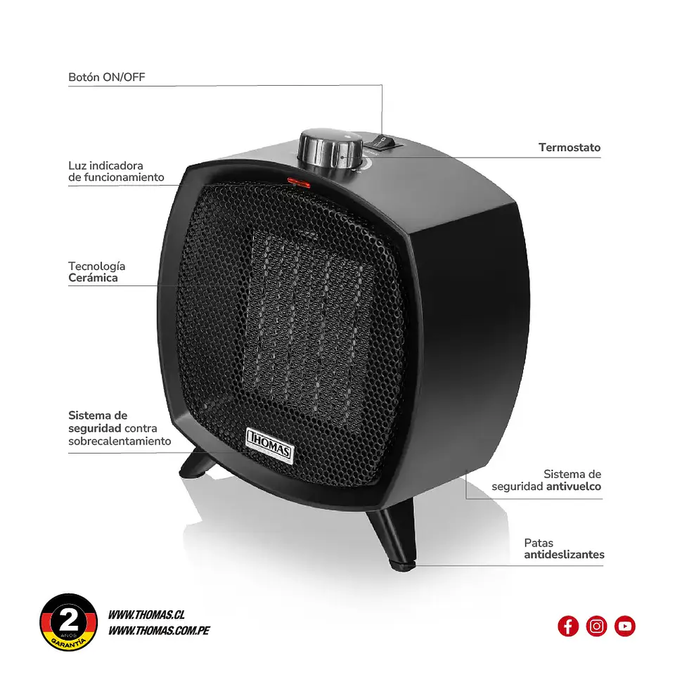 Termoventilador cerámico TH-CH35 3
