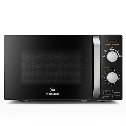 Microondas Mademsa 20 Litros Manual Descongelamiento Inteligente MM20FBM Negro (Exhibición)