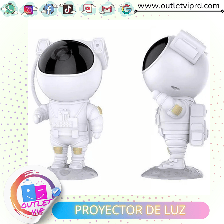 Proyector led astronauta  6