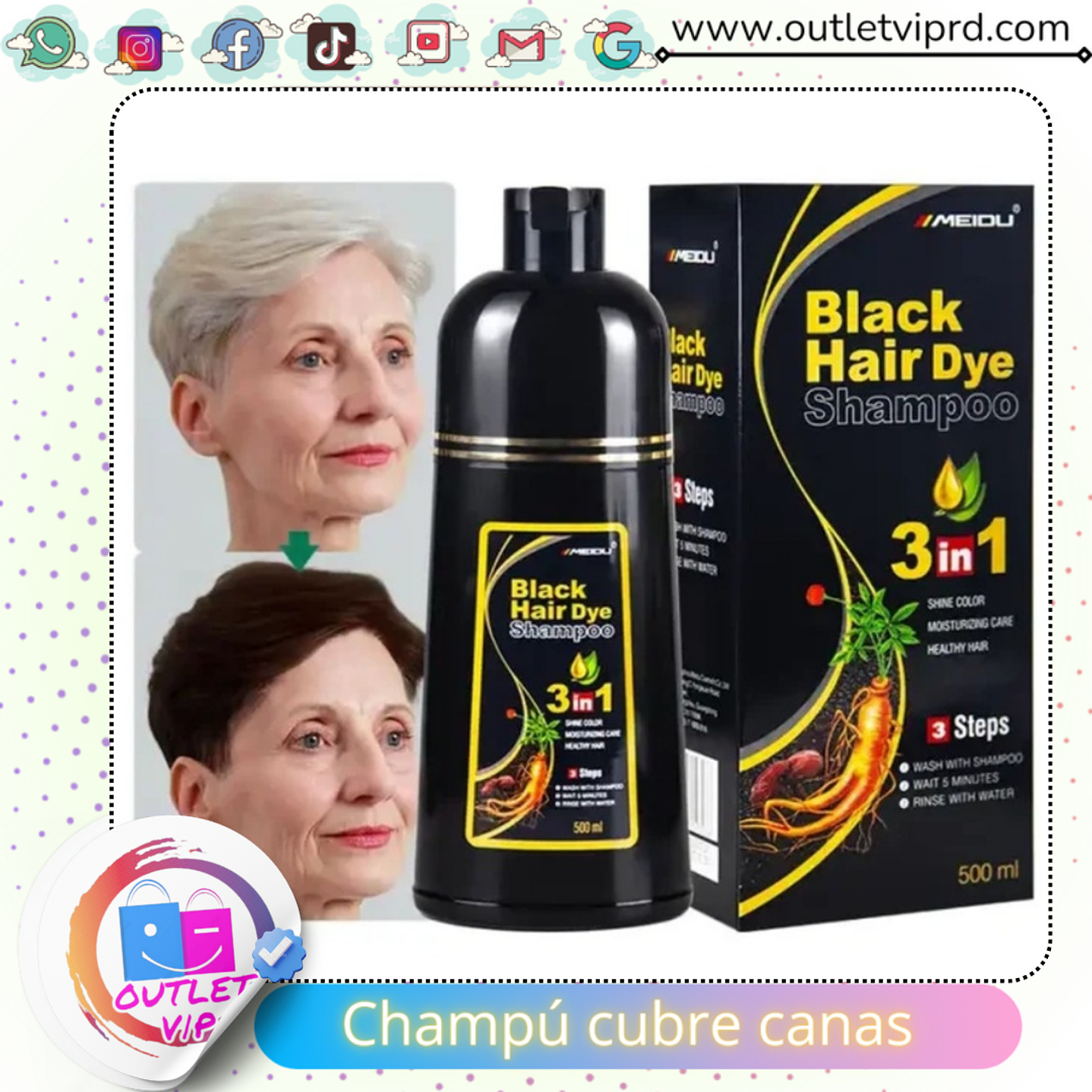 Champú cubre canas 1