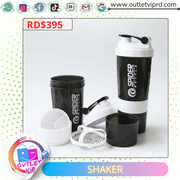 Shaker mezclador de proteínas  3