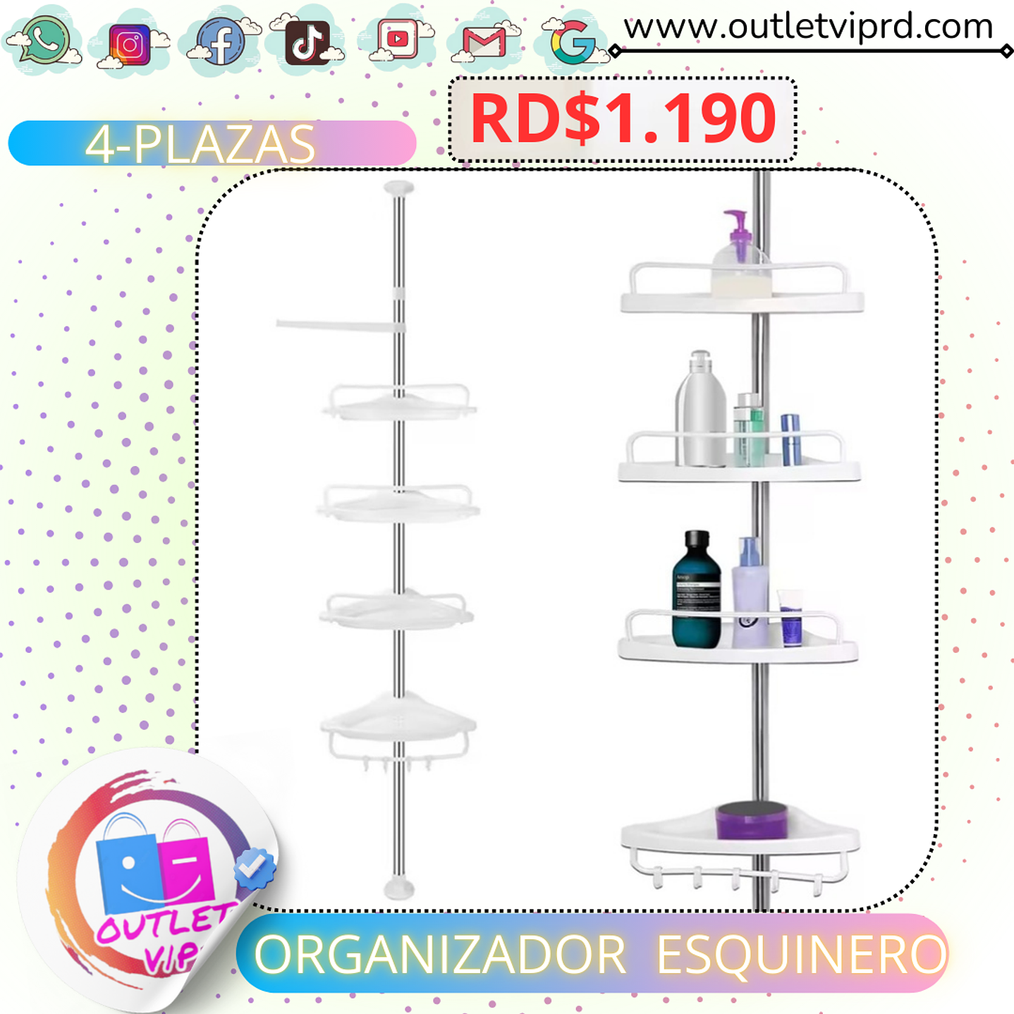 Esquinero para baños  2