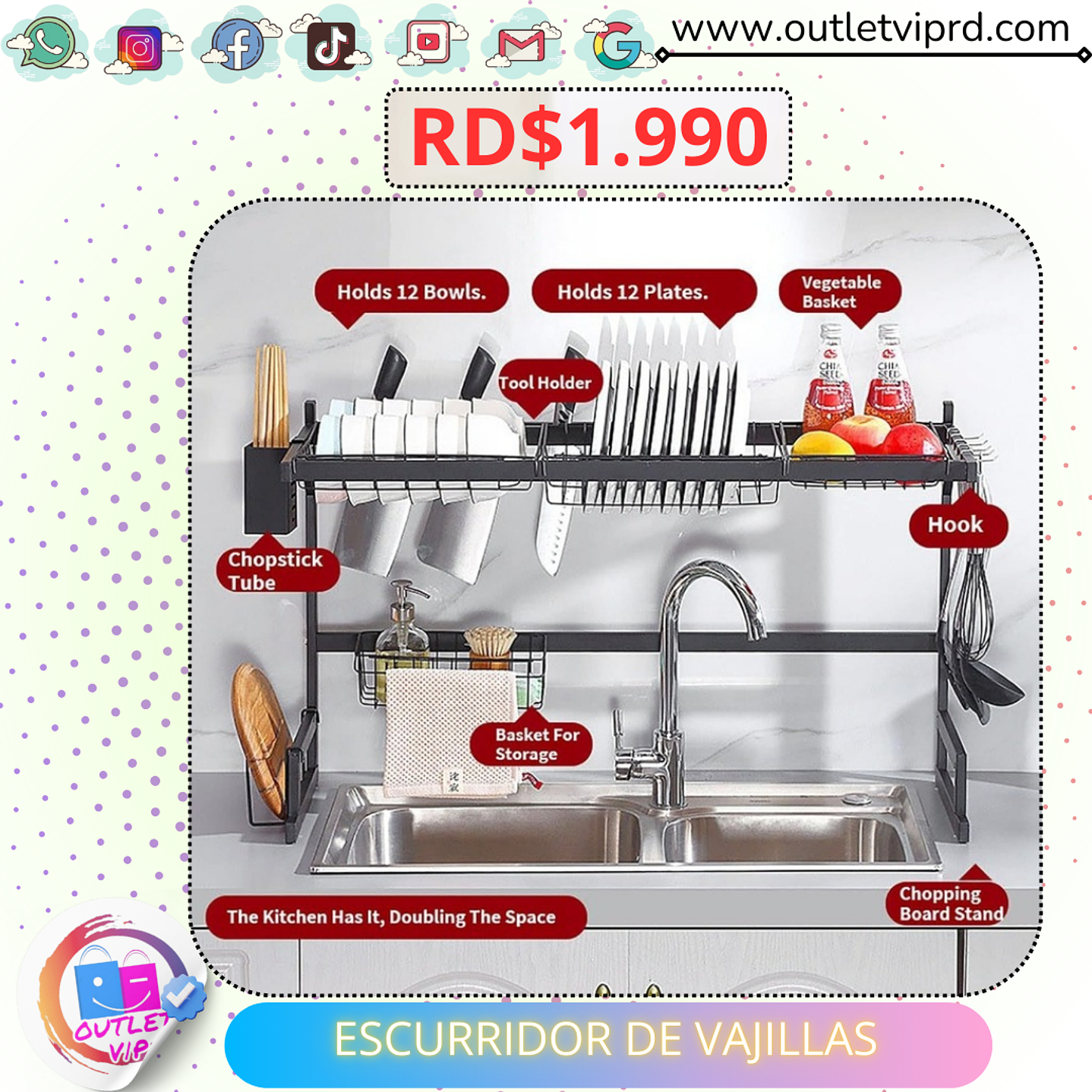 Escurridor de vajillas  6