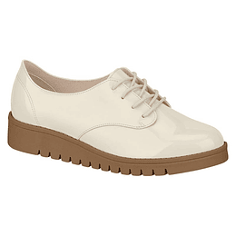 Zapato Casual Mujer Beira Rio Efecto Charol Blanco Off 4174-319-13488-35312