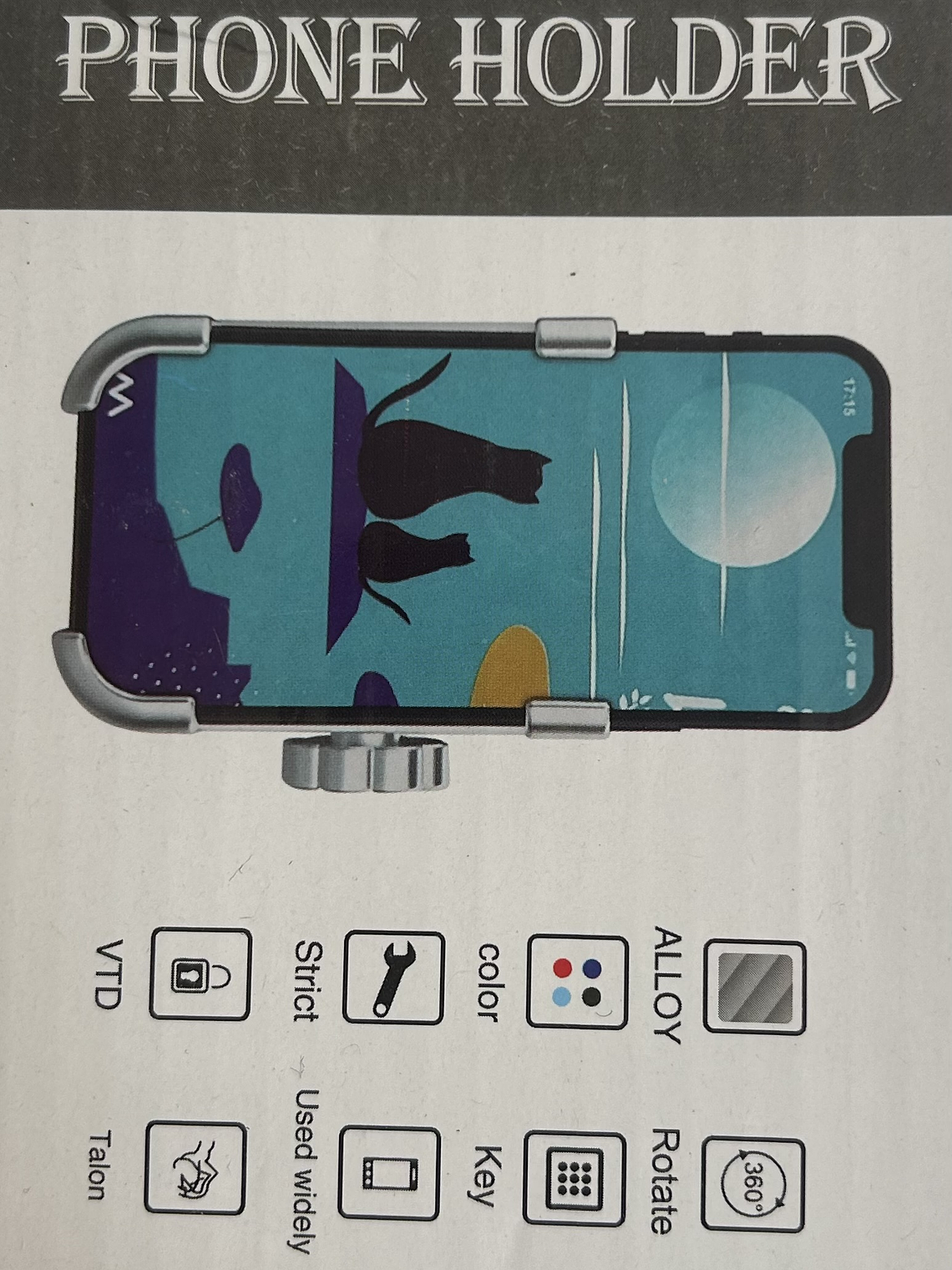 SOPORTE PARA CELULAR METALICO PARA MOTO O BICICLETA  1