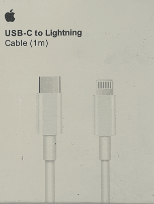 CABLE   IPHONE   A  C   CERTIFICADO   1 METRO