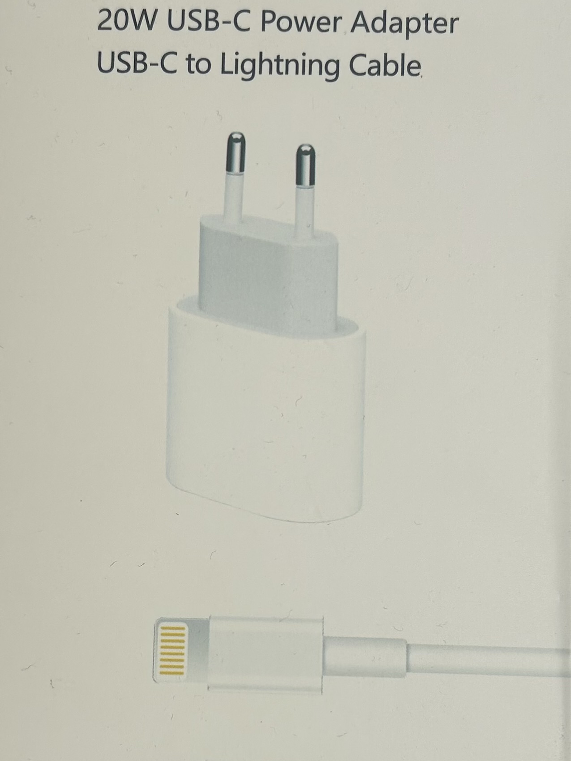 CARGADOR   IPHONE A C  20W   ADAPTADOR MAS CABLE  1