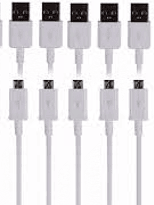 PACK DE 10 CABLES MICRO USB DE 1 METRO