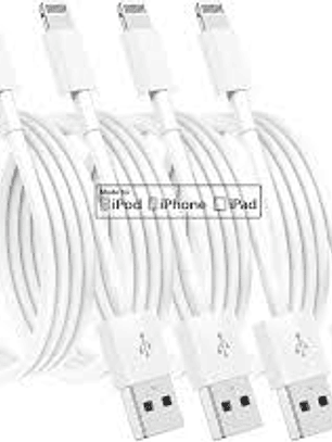 PACK DE 10 CABLE  IPHONE USB DE 1 METRO 