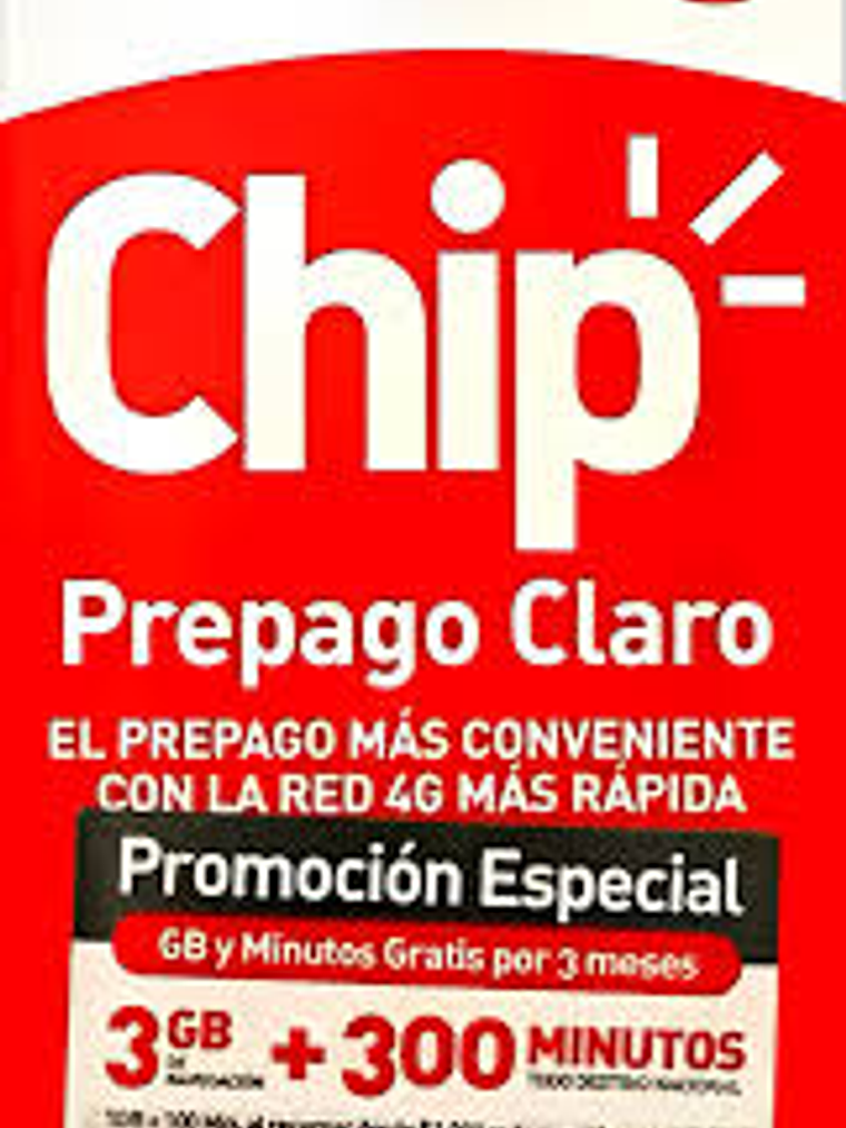 PACK DE 10 CHIP CLARO  1