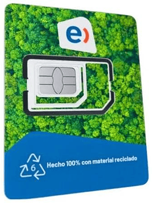 CHIP ENTEL ACTIVADO  CON NUMERO 