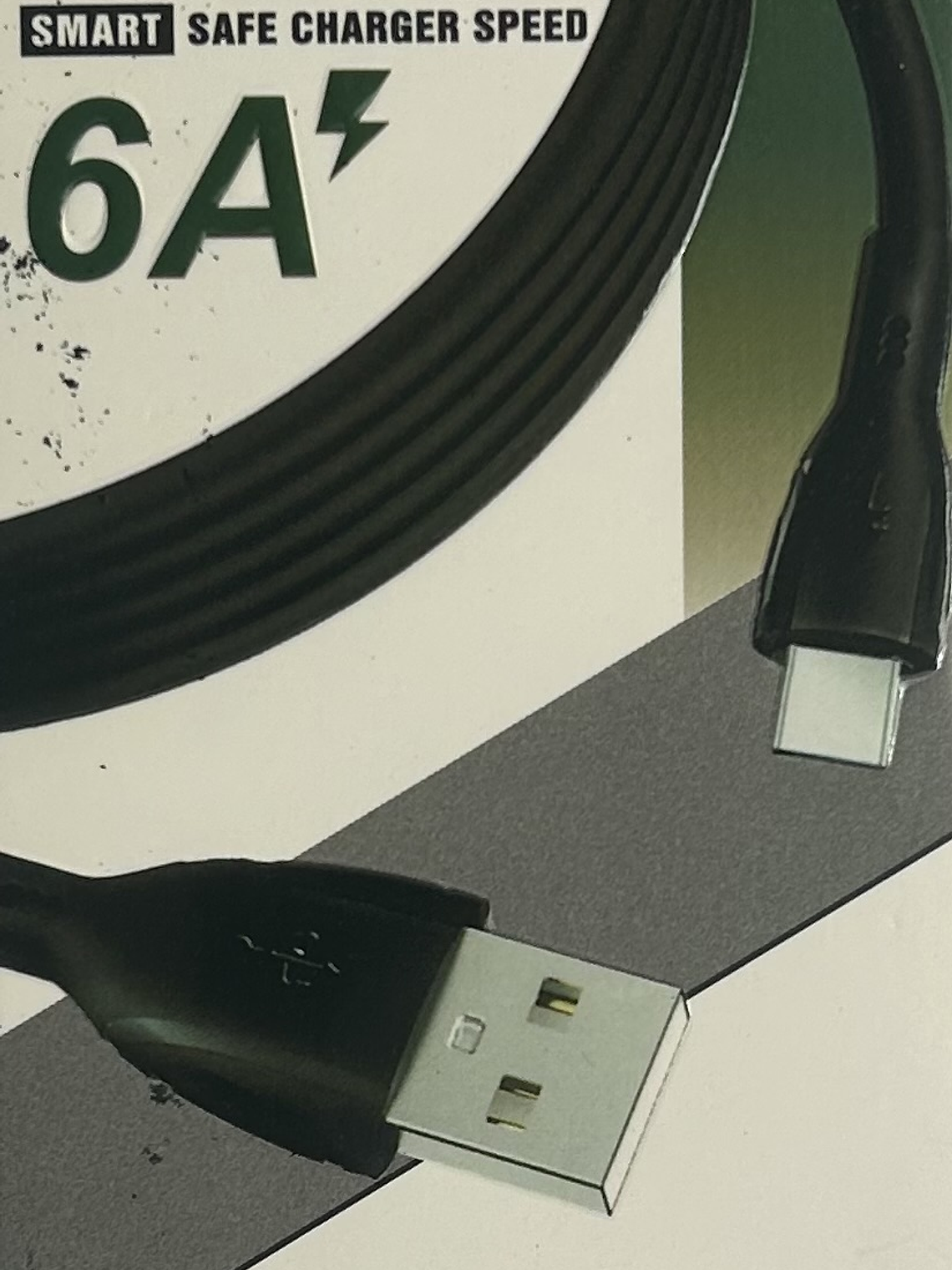 CABLE TIPO C USB 1 MT  CARGA RAPIDA  6.A 1