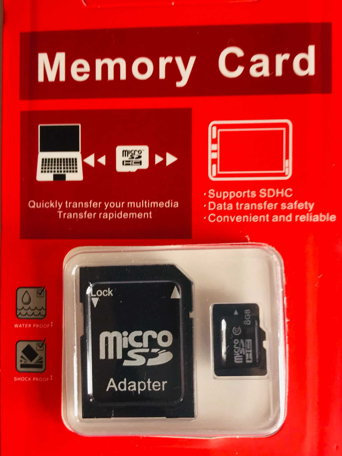 MICRO SD 8 GB GENERICA  1