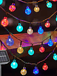 LUCES  SOLARES DE NAVIDAD MULTICOLORES  6.5 METROS  - Miniatura 1