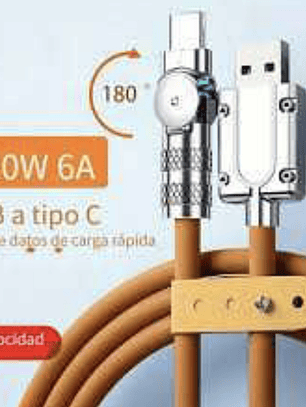 CABLE SILICONA TIPO C.  1 METRO  MUY RAPIDO
