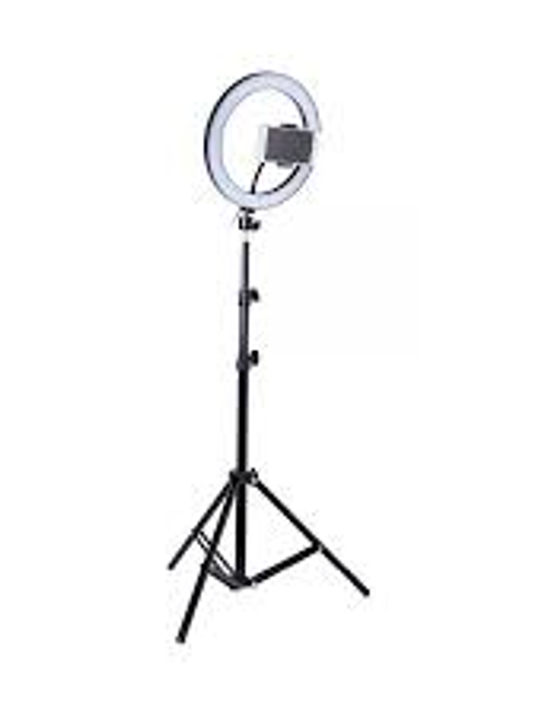 Aro de Luz LED 30  CM   + Tripode 2Mtrs + Porta Celular   1
