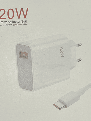 CARGADOR  COMPLETO TIPO C  120W  CARGA RAPIDA