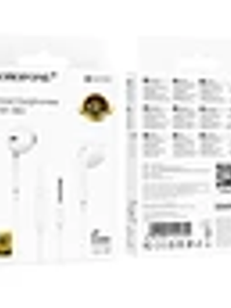 Manos Libre Borofone BM100 Fuente 3.5mm Blanco 3