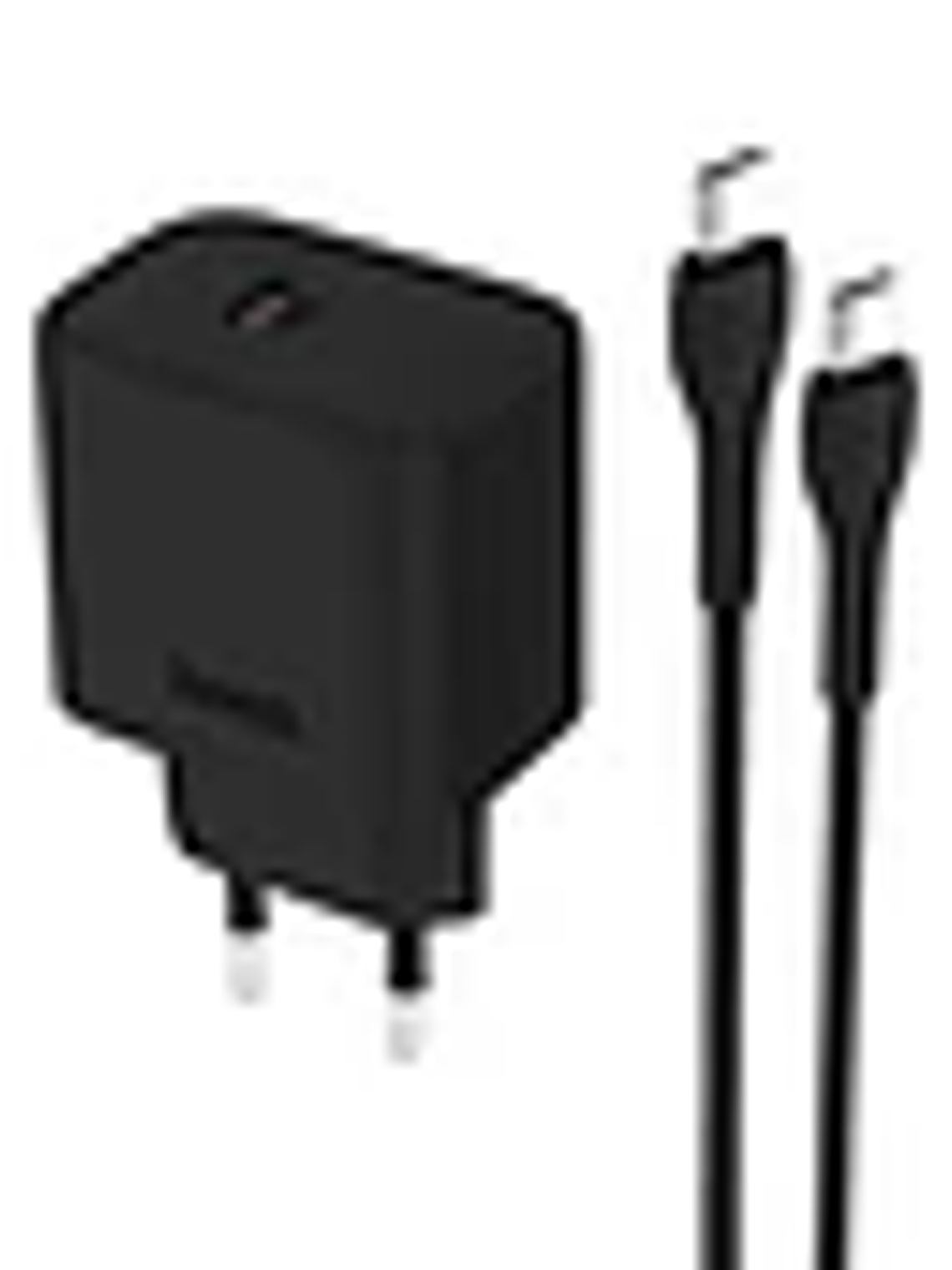Cargador Casa Hoco DC67 PD20W Cable Tipo C a Tipo C Negro, SEC 1