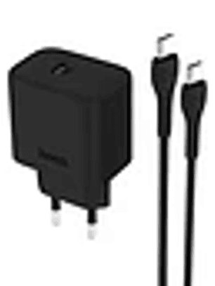 Cargador Casa Hoco DC67 PD20W Cable Tipo C a Tipo C Negro, SEC