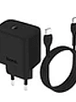 Cargador Casa Hoco DC67 PD20W Cable Tipo C a Tipo C Negro, SEC - Miniatura 3