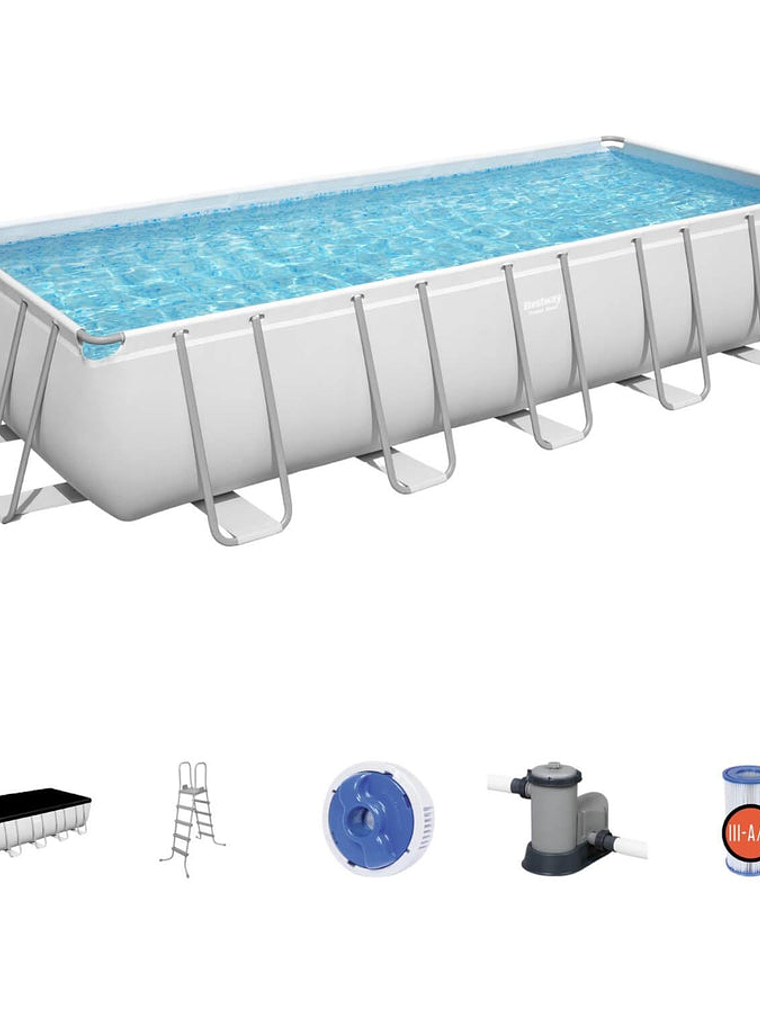 Piscina Bestway Rectangular Filtro+Accesorio 6.40X2.74X1.32M 2