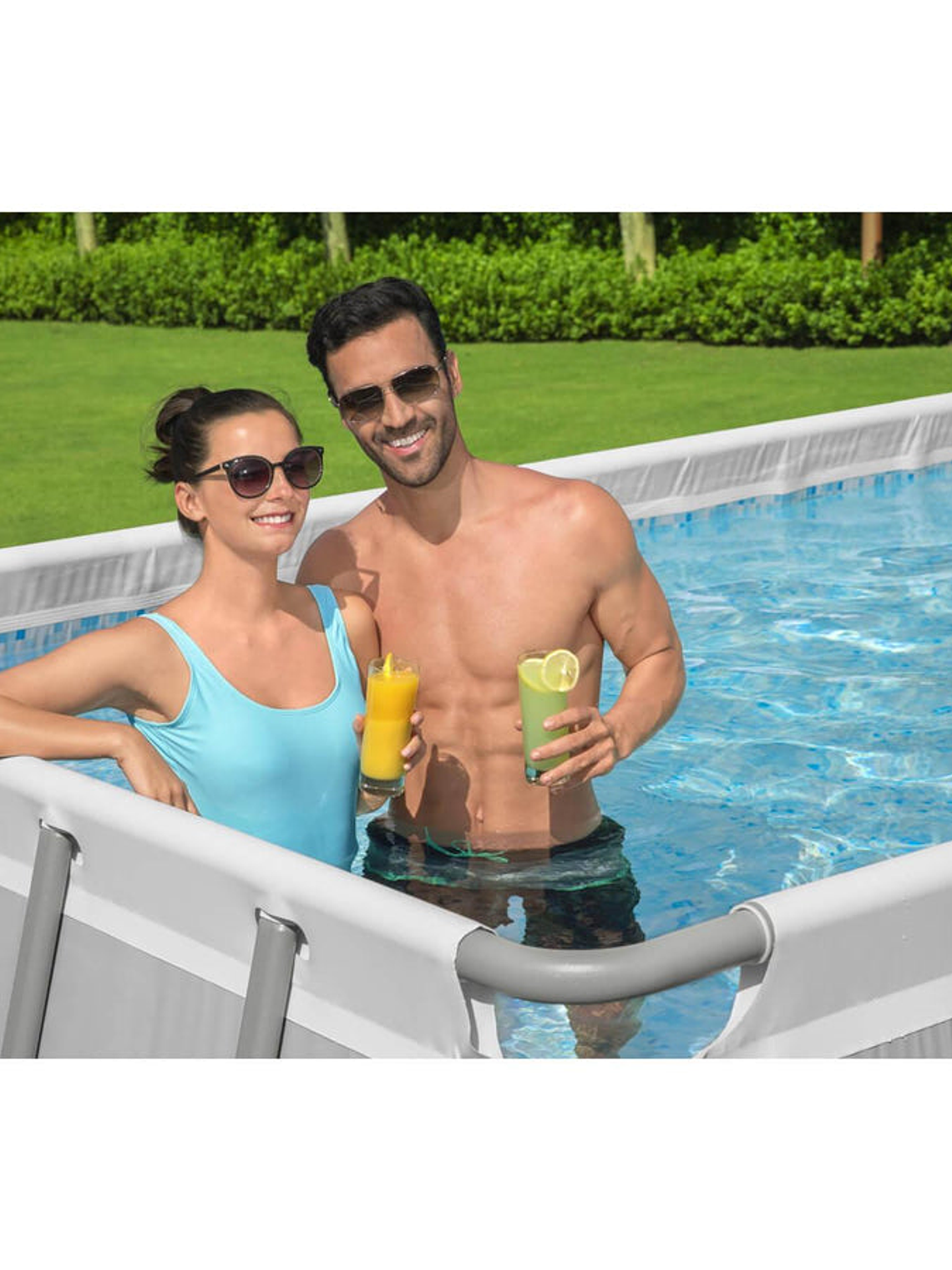 Piscina Bestway Rectangular Filtro+Accesorio 6.40X2.74X1.32M 10