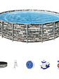 Piscina Bestway Redonda Filtro + Accesorios 6.10X1.32M - Miniatura 6