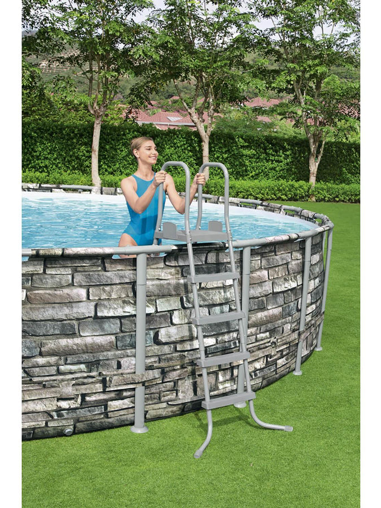 Piscina Bestway Redonda Filtro + Accesorios 6.10X1.32M 7
