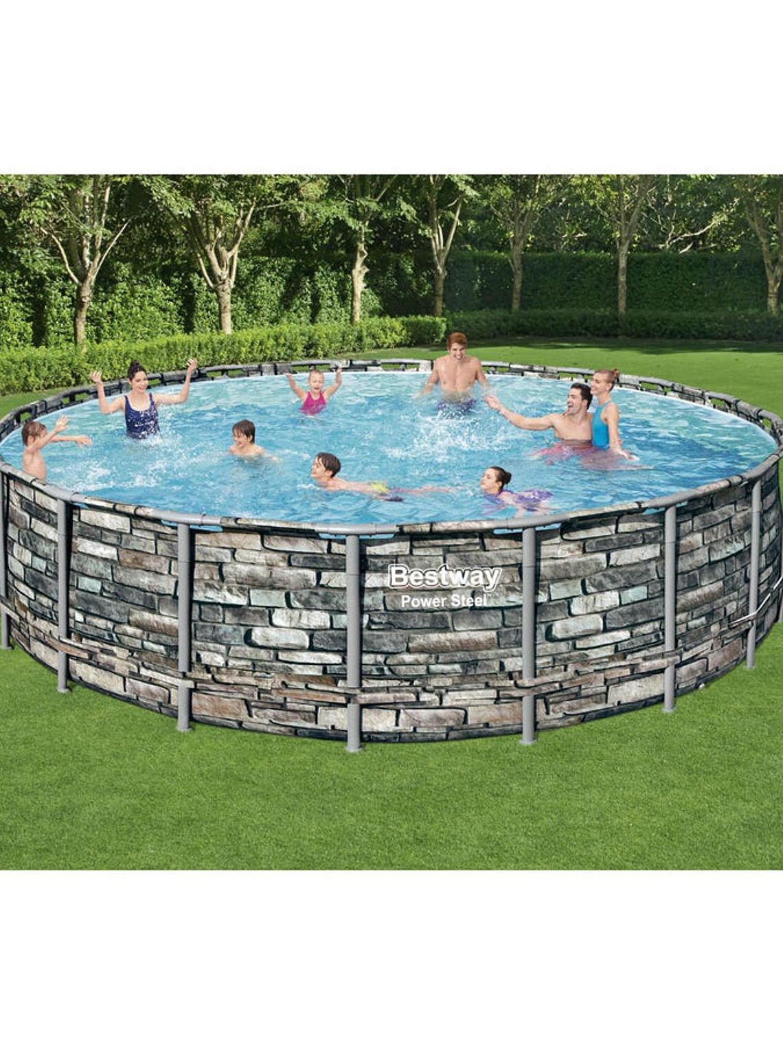 Piscina Bestway Redonda Filtro + Accesorios 6.10X1.32M 8