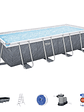 Piscina Bestway Rectangular C/Filtro Gris 5.49MX2.74MX1.22M - Miniatura 2