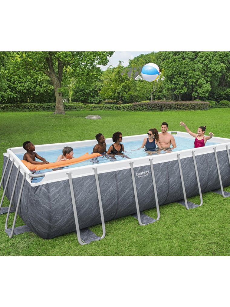 Piscina Bestway Rectangular C/Filtro Gris 5.49MX2.74MX1.22M 15