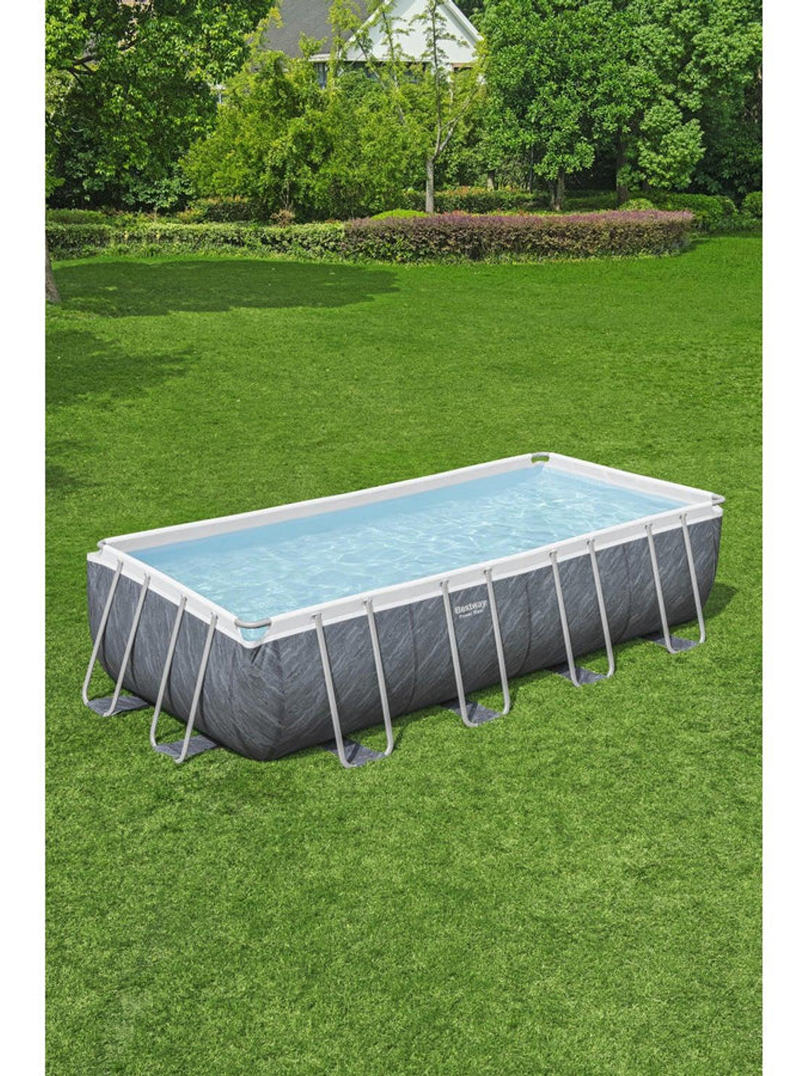 Piscina Bestway Rectangular C/Filtro Gris 5.49MX2.74MX1.22M 16