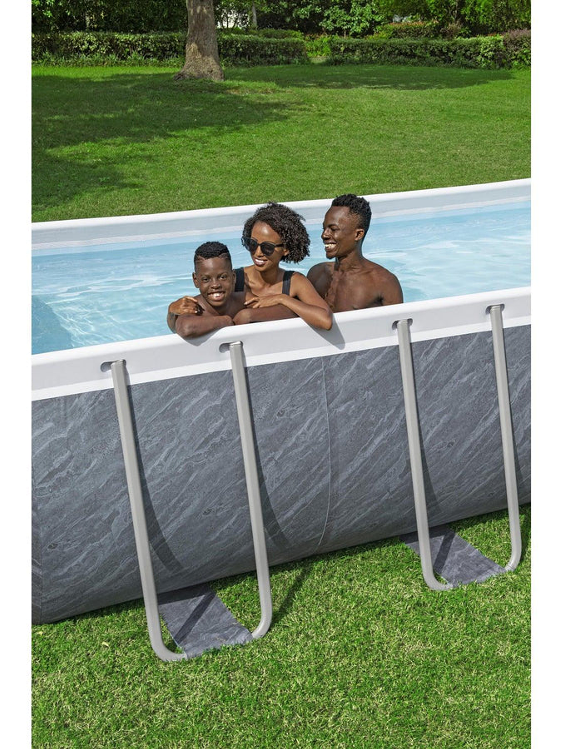 Piscina Bestway Rectangular C/Filtro Gris 5.49MX2.74MX1.22M 21