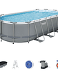 Piscina Bestway Ovalada Filtro + Accesorios 5.49X2.74X1.22M - Miniatura 3