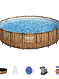 Piscina Bestway Redonda SteelPro Max con ventana 4.88MX1.22M - Miniatura 1