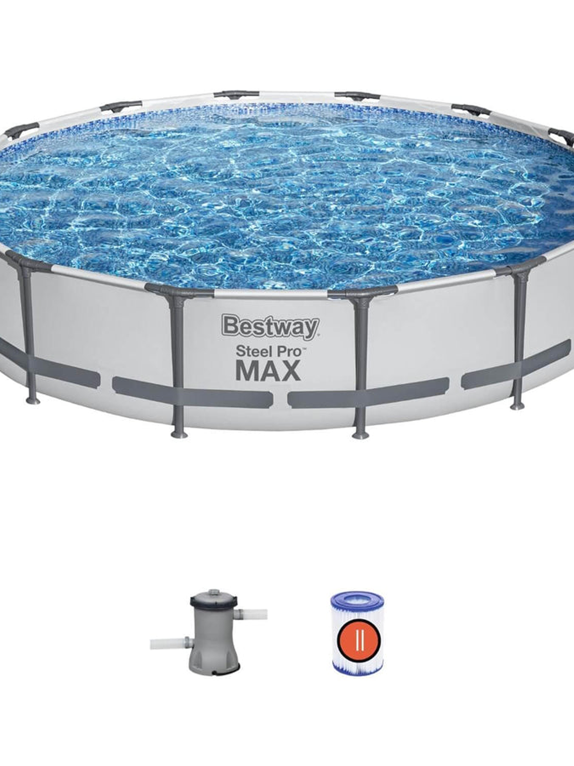 Piscina Bestway Redonda Steel Pro Max con filtro 4.27MX84Cm 3