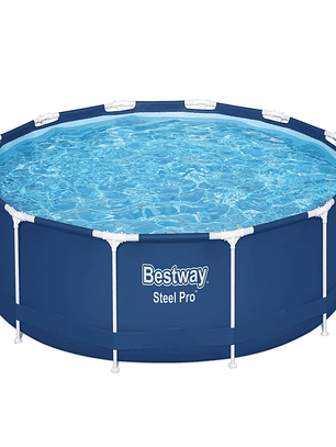 Piscina Bestway Redonda Steel Pro con filtro 3.66MX76Cm Azul