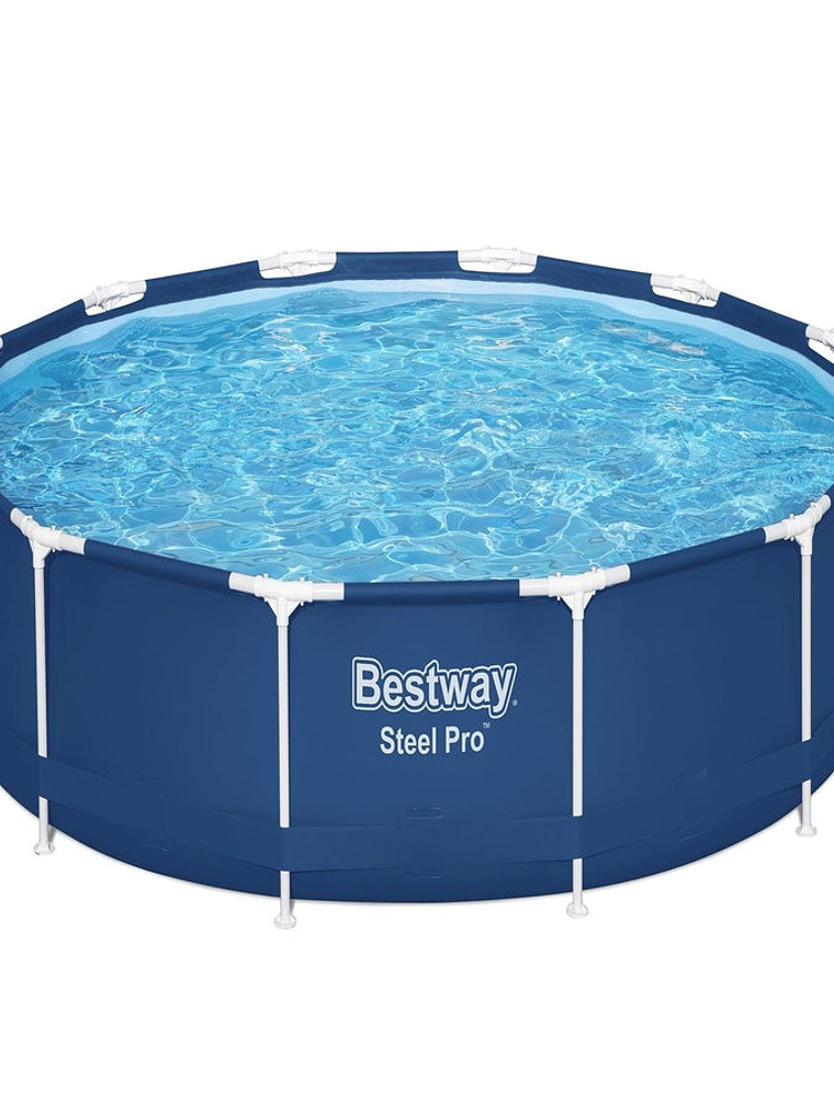 Piscina Bestway Redonda Steel Pro con filtro 3.66MX76Cm Azul 1