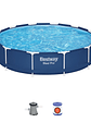 Piscina Bestway Redonda Steel Pro con filtro 3.66MX76Cm Azul - Miniatura 2