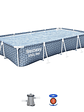 Piscina Bestway Rectangular SteelPro Diseño 3.66mX2.01mx66cm - Miniatura 1