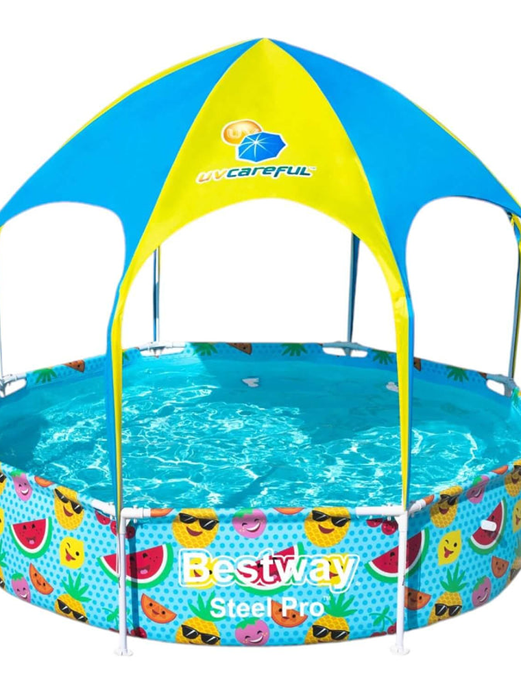Piscina Bestway Redonda Con Toldo y Neblina Agua 2.44MX51Cm 4